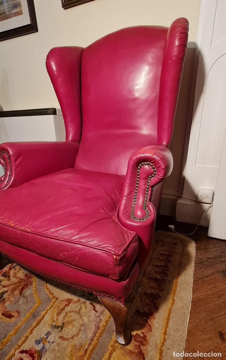 Antig&uuml;edades: Sill&oacute;n Wingback u Orejero - Foto 3