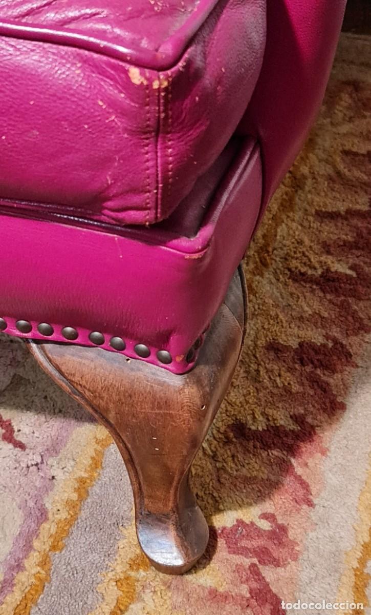 Antig&uuml;edades: Sill&oacute;n Wingback u Orejero - Foto 5