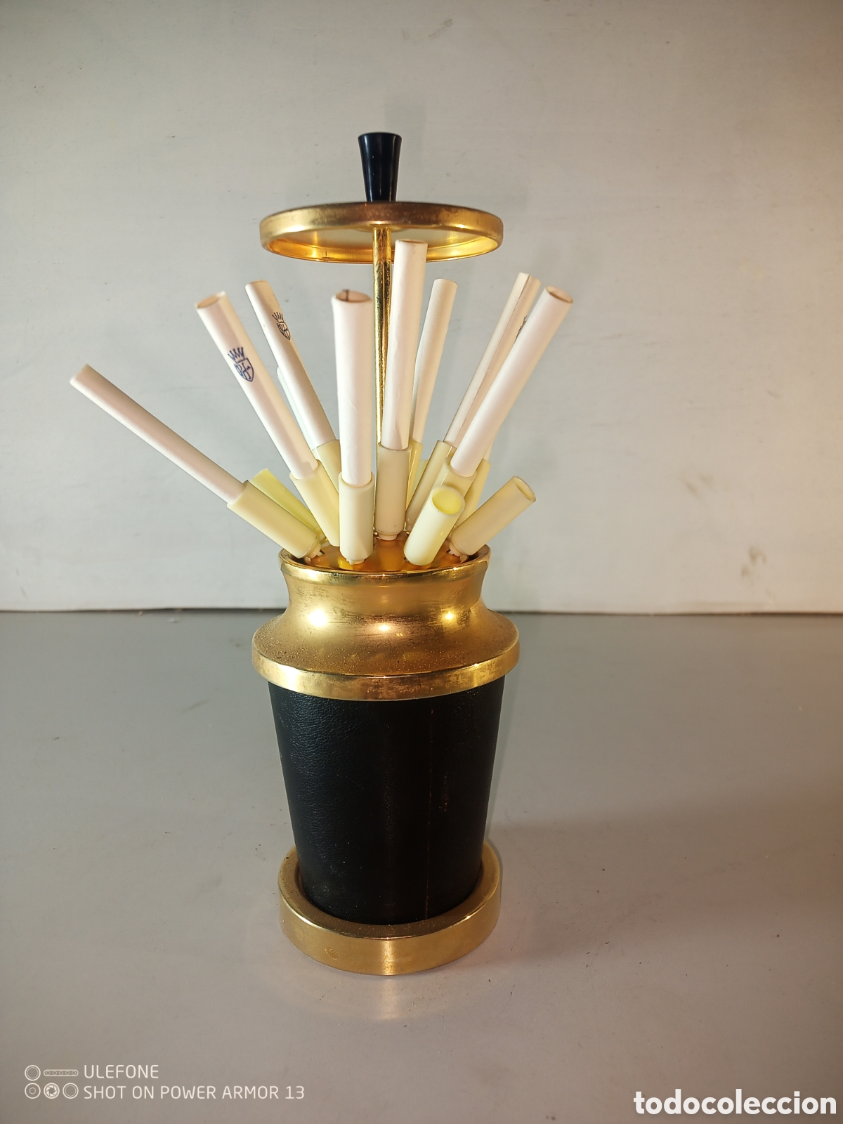 Antiguidades: Antigua cigarrera escritorio