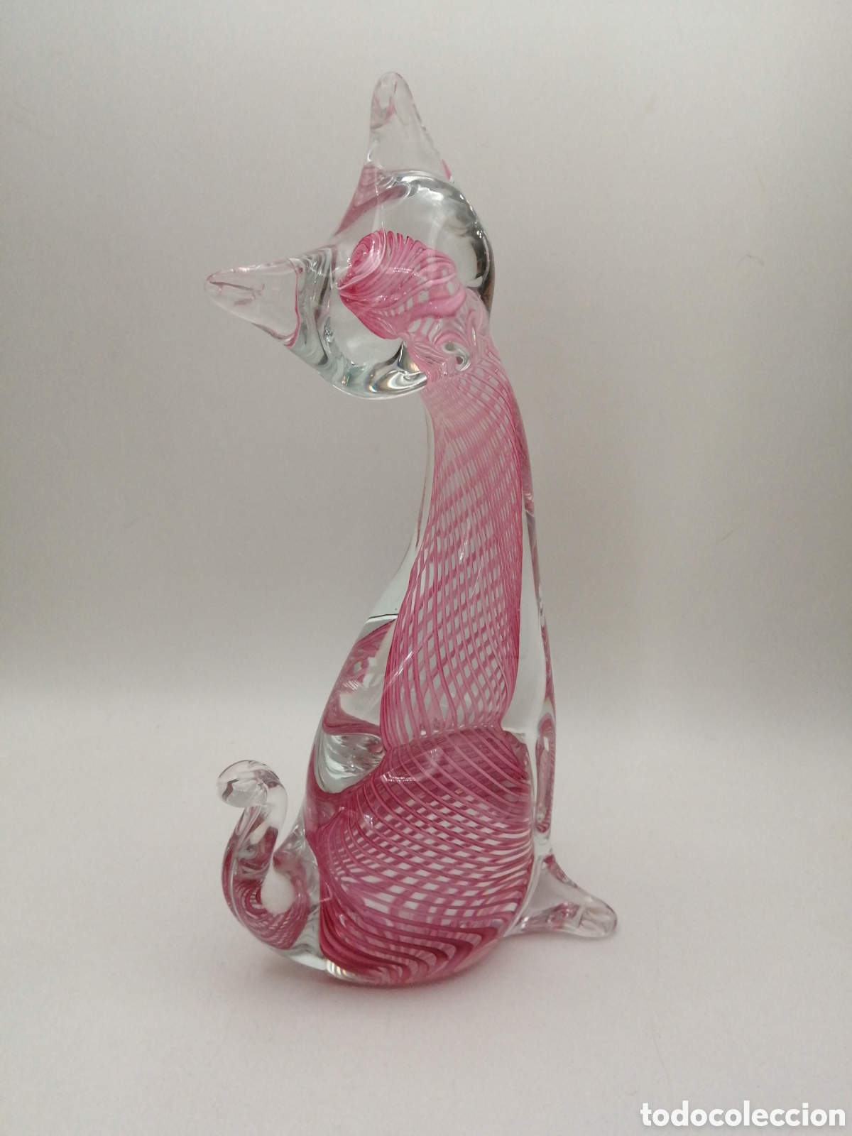 Antig&uuml;edades: Cristal de Murano. Gato - Foto 2