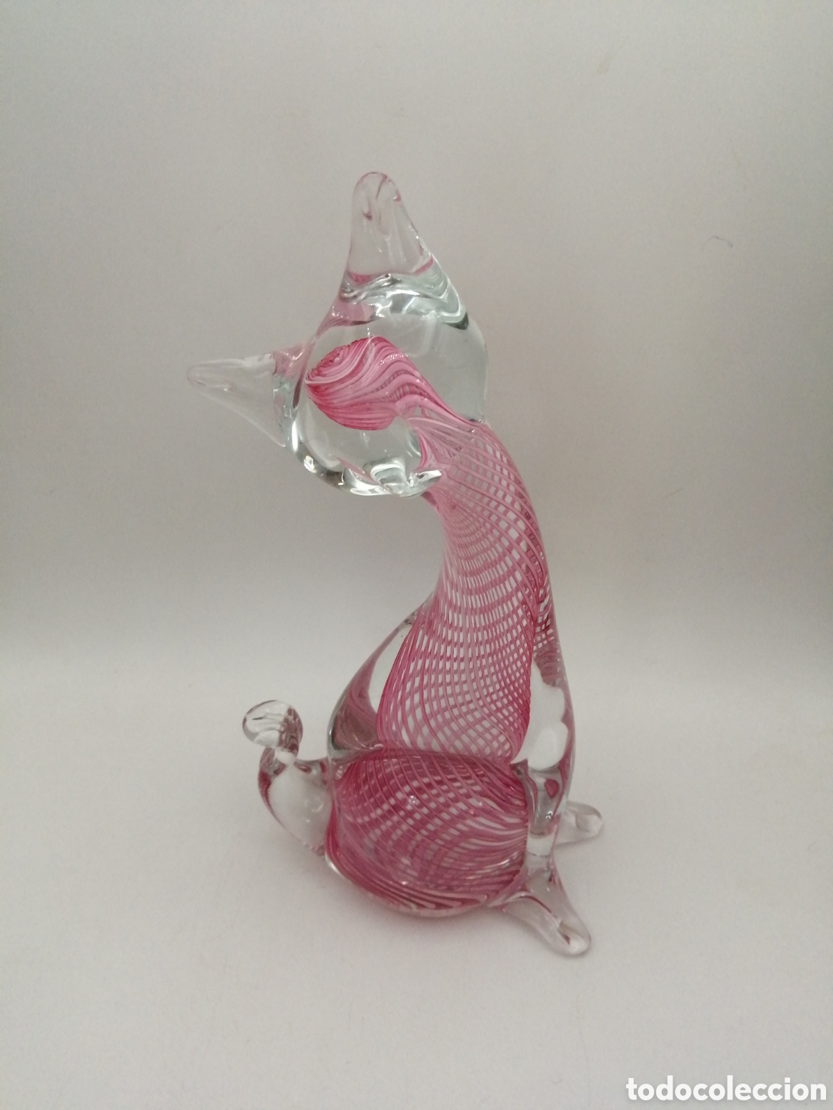 Antig&uuml;edades: Cristal de Murano. Gato - Foto 3