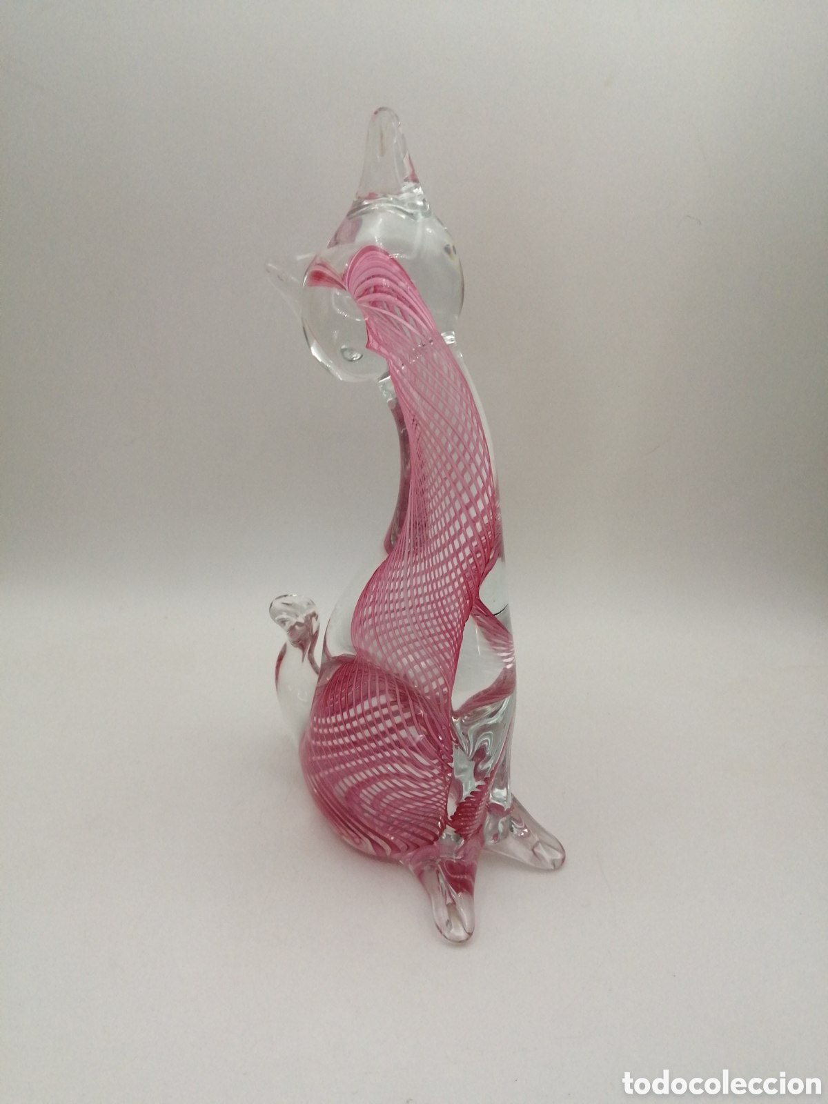 Antig&uuml;edades: Cristal de Murano. Gato - Foto 4