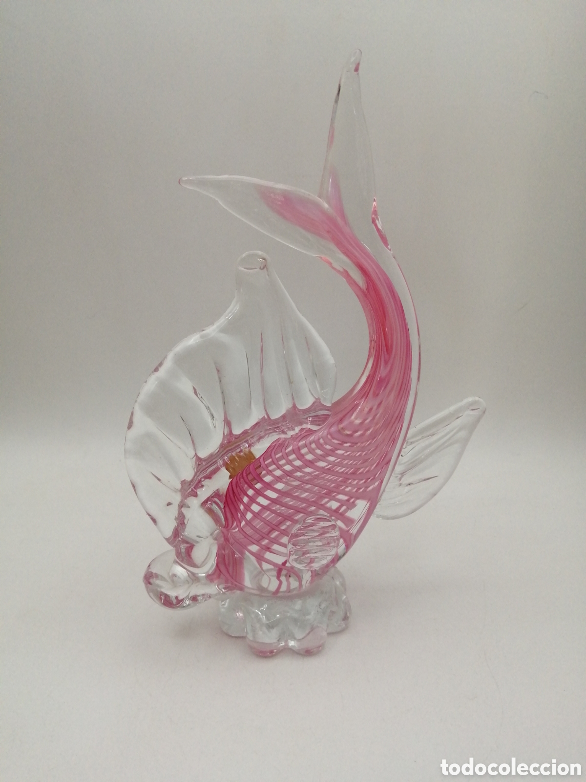 Antig&uuml;edades: Cristal de Murano. Pez - Foto 2