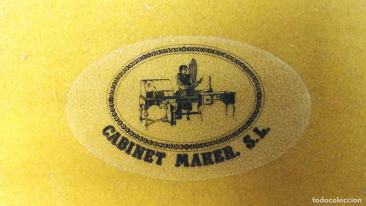 Antig&uuml;edades: CAJA DE MADERA PARA TE FIRMADA CABINET MAKER - Foto 8