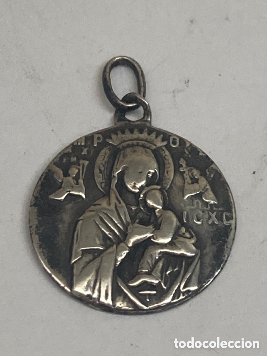Antig&uuml;edades: Medalla de plata religiosa - Foto 1