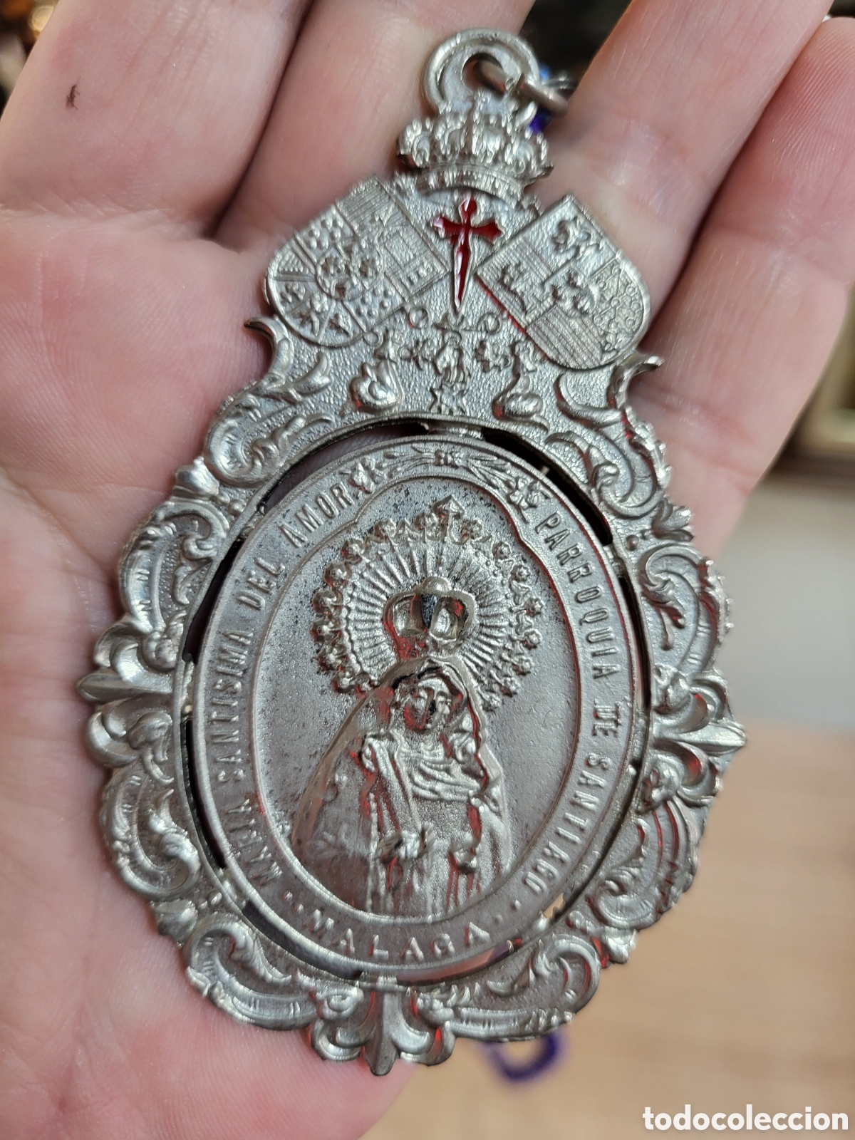 Antig&uuml;edades: MEDALLA COFRADE NUESTRA SE&Ntilde;ORA DEL AMOR - Foto 4