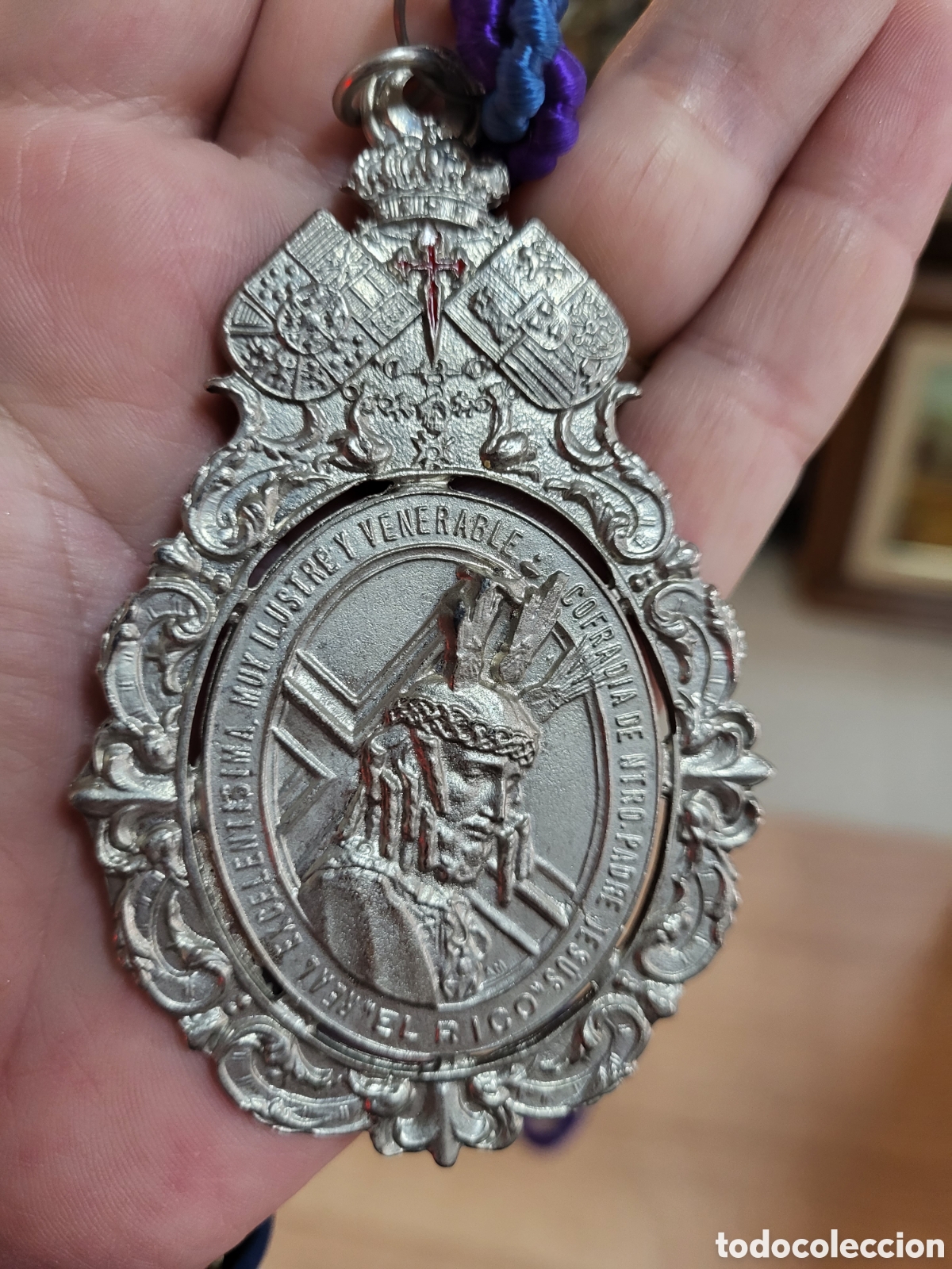 Antig&uuml;edades: MEDALLA COFRADE NUESTRA SE&Ntilde;ORA DEL AMOR - Foto 5