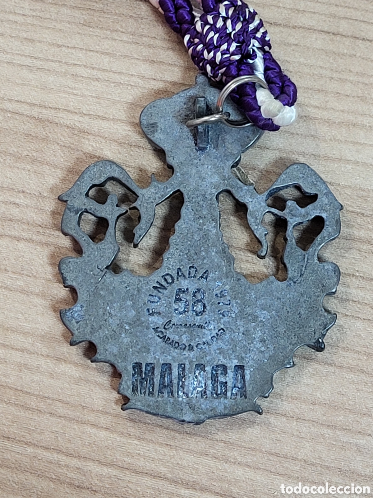 Antig&uuml;edades: MEDALLA COFRADE VIREGN DEL ROC&Iacute;O. M&Aacute;LAGA - Foto 3