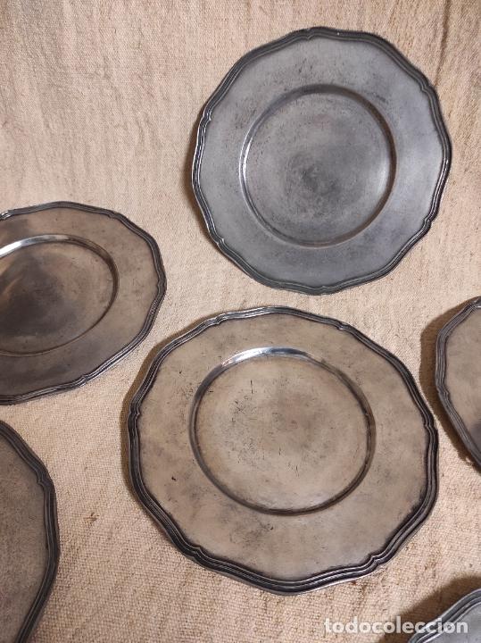 Antig&uuml;edades: seis plato de esta&ntilde;o marcas - Foto 4