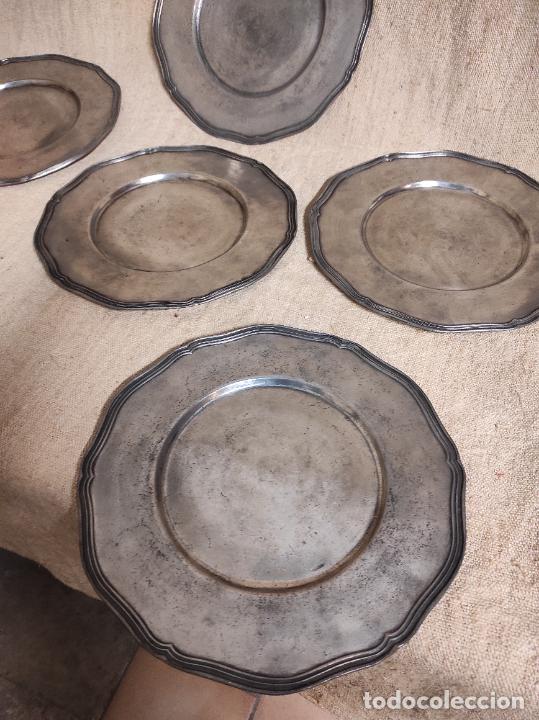 Antig&uuml;edades: seis plato de esta&ntilde;o marcas - Foto 5