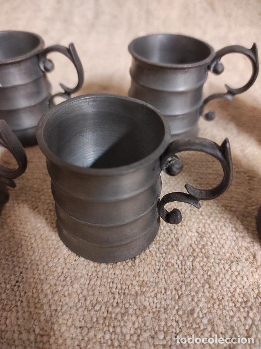 Antig&uuml;edades: tazas de esta&ntilde;o - Foto 3