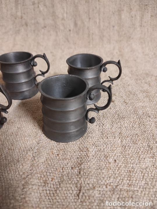 Antig&uuml;edades: tazas de esta&ntilde;o - Foto 4