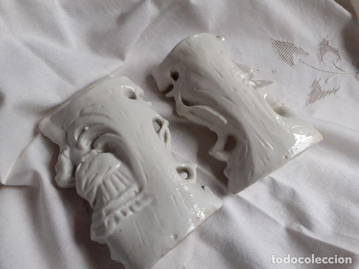 Antig&uuml;edades: Pareja de jarrones porcelana - Foto 5