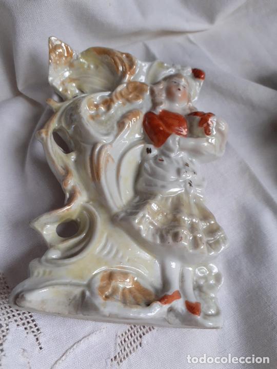 Antig&uuml;edades: Pareja de jarrones porcelana - Foto 9