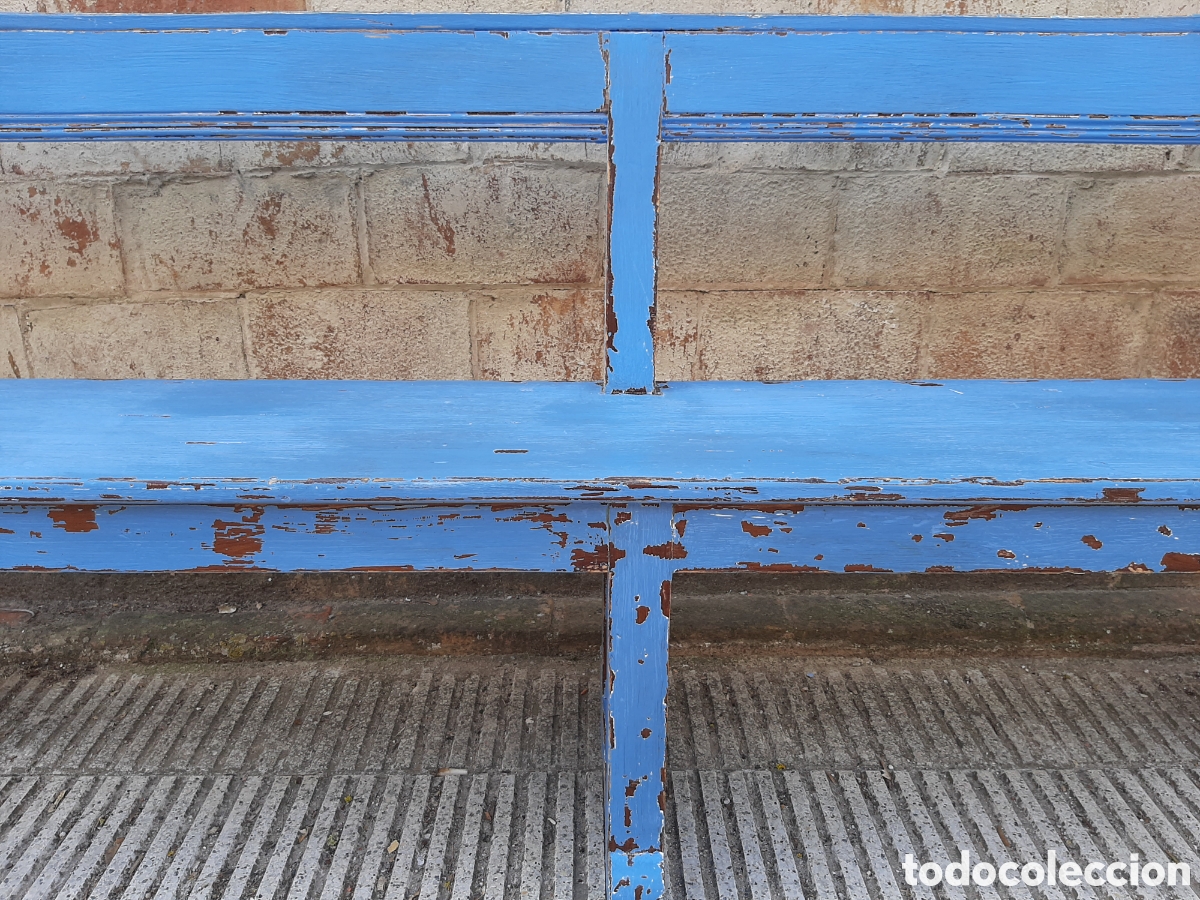 Antig&uuml;edades: Banco antiguo de madera - Foto 4