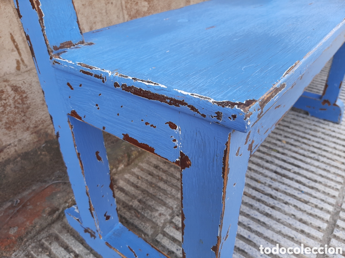 Antig&uuml;edades: Banco antiguo de madera - Foto 6