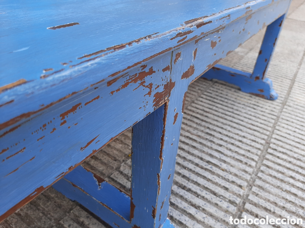 Antig&uuml;edades: Banco antiguo de madera - Foto 7