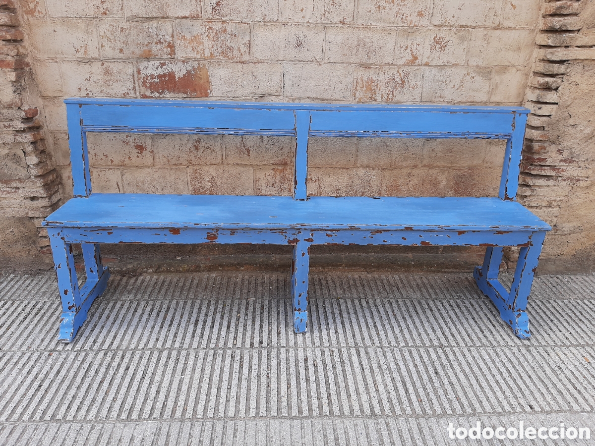 Antig&uuml;edades: Banco antiguo de madera - Foto 10