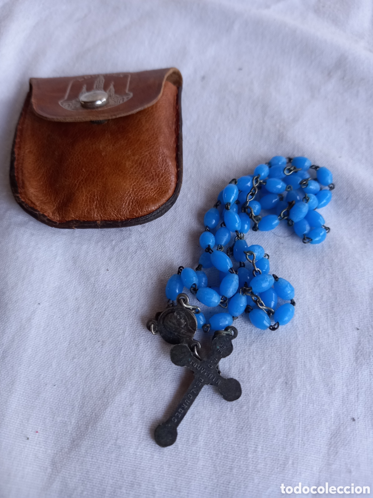 Antig&uuml;edades: BONITO ROSARIO CON SU FUNDA - Foto 3
