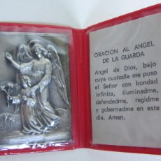 Antigüedades: CARTERITA ORACION AL ANGEL DE LA GUARDA. Lote 378183494