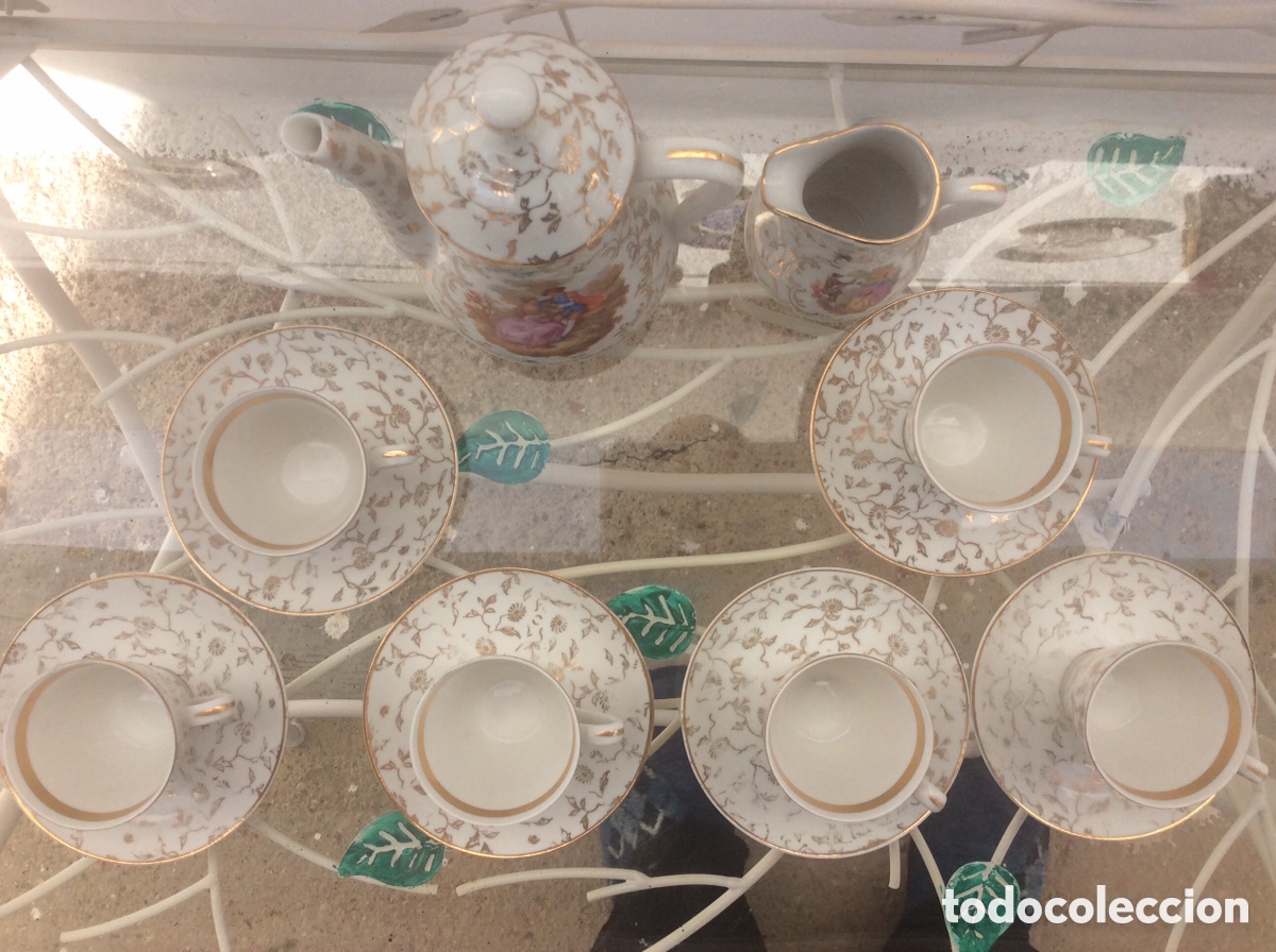 Antig&uuml;edades: Juego de caf&eacute; o t&eacute; Limoges - Foto 4