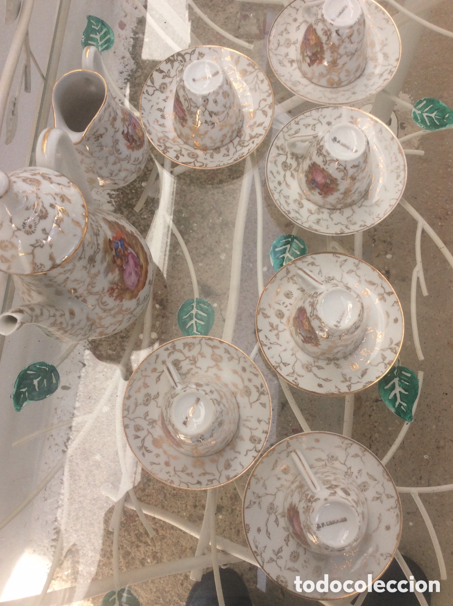Antig&uuml;edades: Juego de caf&eacute; o t&eacute; Limoges - Foto 5