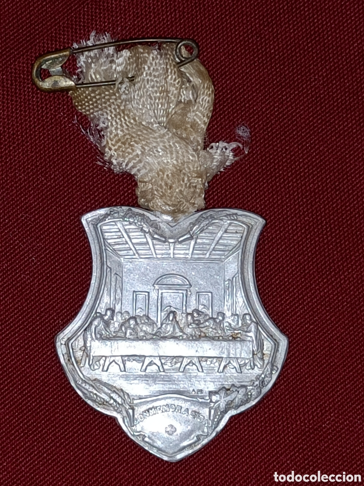 Antig&uuml;edades: Medalla. Jueves eucar&iacute;sticos. 1907. Cena - Foto 2