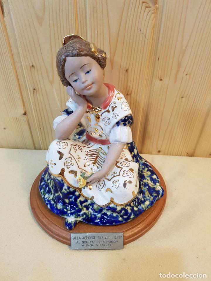 Antig&uuml;edades: FIGURA FALLERA PORCELANA - Foto 2