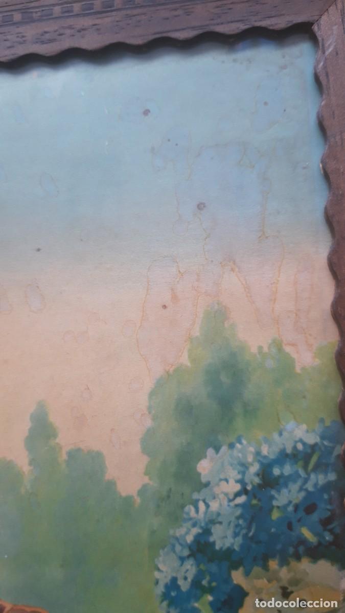 Antig&uuml;edades: Cuadro de litografia, de 1920. - Foto 6