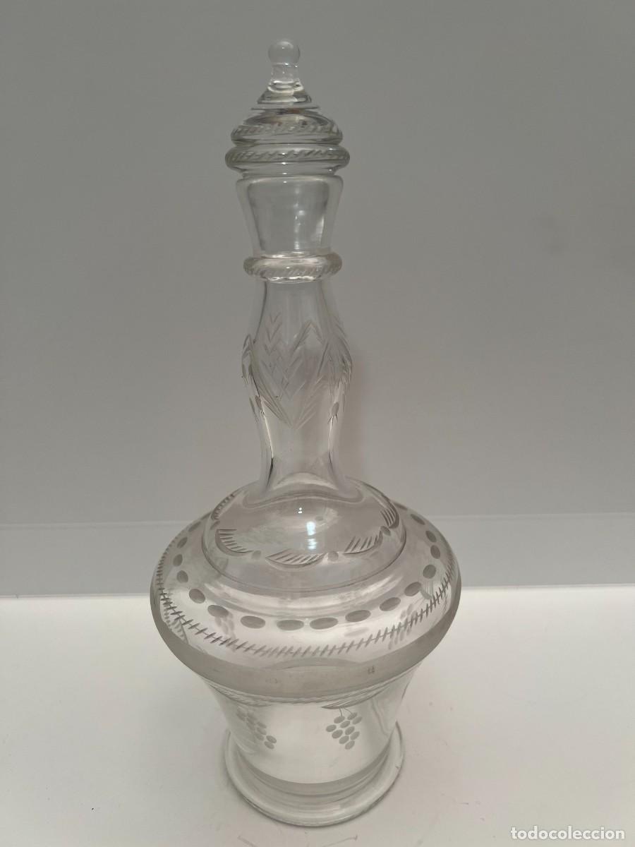 Antig&uuml;edades: BOTELLA S.XIX EN CRISTAL NUMERADA DE LA GRANJA ? - Foto 11