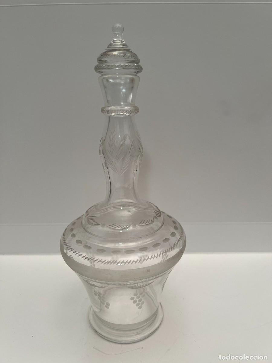 Antig&uuml;edades: BOTELLA S.XIX EN CRISTAL NUMERADA DE LA GRANJA ? - Foto 12