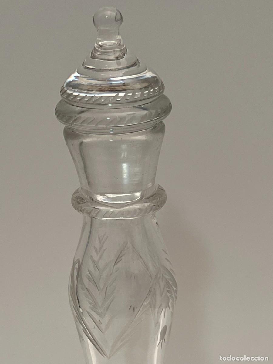 Antig&uuml;edades: BOTELLA S.XIX EN CRISTAL NUMERADA DE LA GRANJA ? - Foto 14