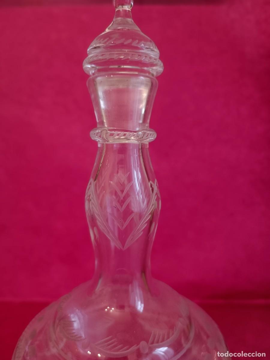 Antig&uuml;edades: BOTELLA S.XIX EN CRISTAL NUMERADA DE LA GRANJA ? - Foto 9