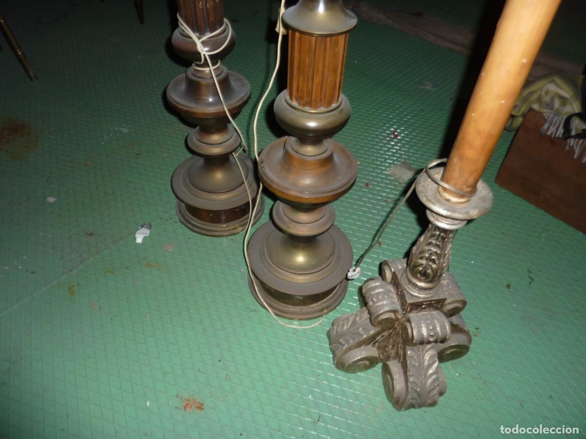 Antig&uuml;edades: LOTE DE 3 PIES DE LAMPARA. - Foto 4