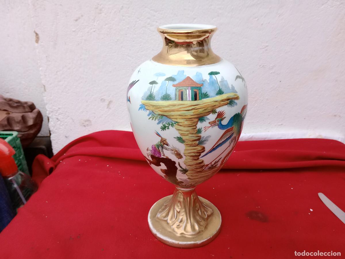Antig&uuml;edades: jarron pintado a mano - Foto 1