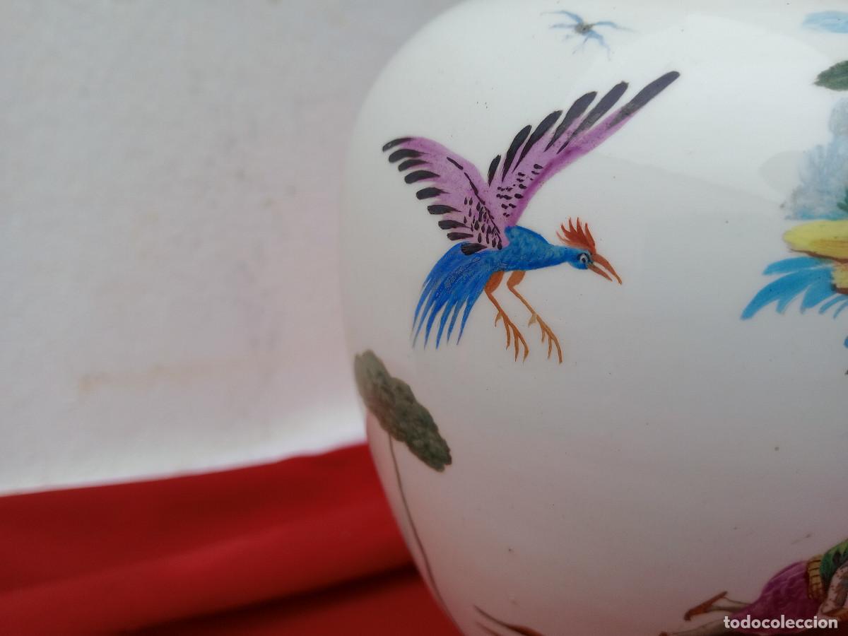 Antig&uuml;edades: jarron pintado a mano - Foto 3