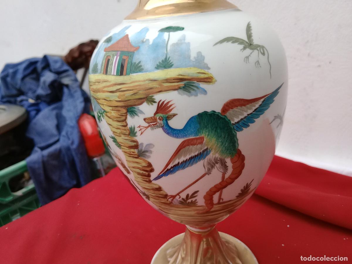 Antig&uuml;edades: jarron pintado a mano - Foto 4