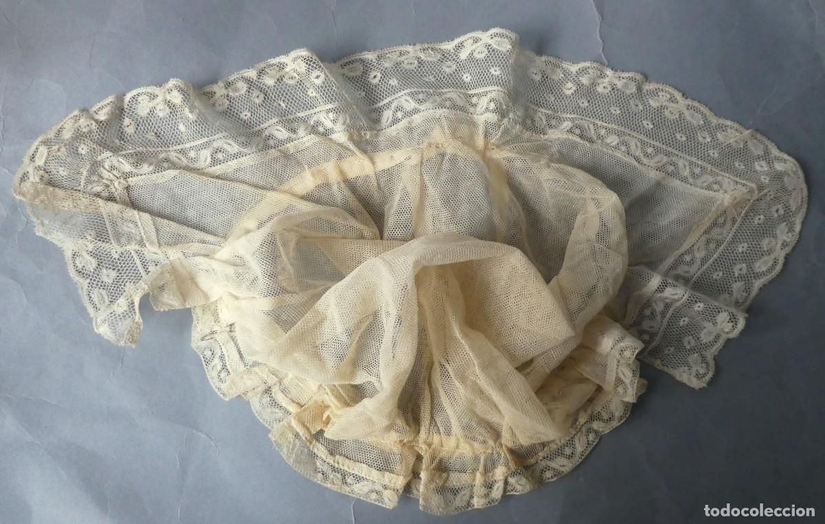 Antig&uuml;edades: ANTIGUO GORRO DE ENCAJE S.XIX - Foto 3