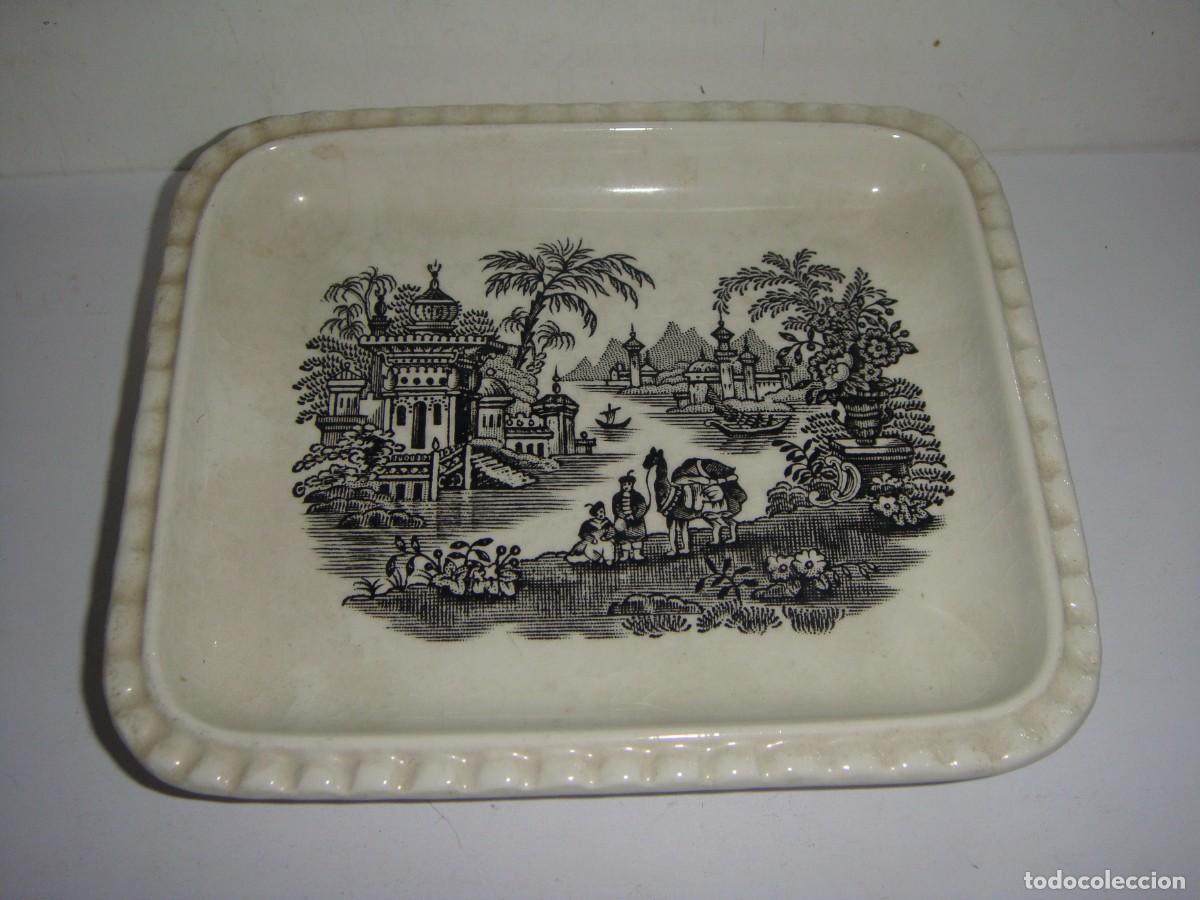 Antig&uuml;edades: Bandeja Rectangular de La Cartuja Pickman &bull; Decoraci&oacute;n Oriental &bull; 1960 - Foto 1