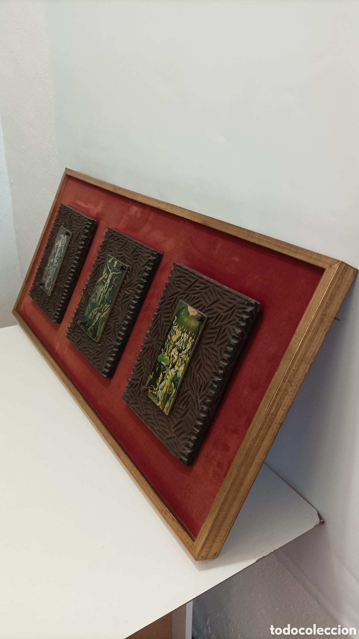 Antig&uuml;edades: Cuadro Antiguo con im&aacute;genes religiosas - Foto 5