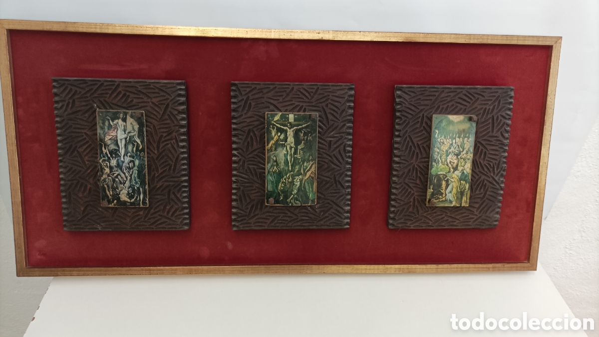 Antig&uuml;edades: Cuadro Antiguo con im&aacute;genes religiosas - Foto 1