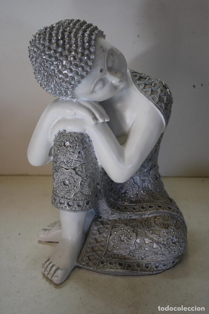 Antig&uuml;edades: figura buda de resina - Foto 3
