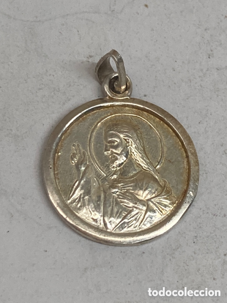 Antig&uuml;edades: Medalla de plata religiosa - Foto 1