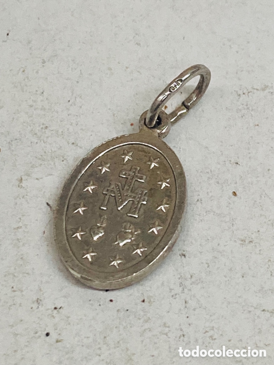Antig&uuml;edades: Medalla de plata religiosa - Foto 2