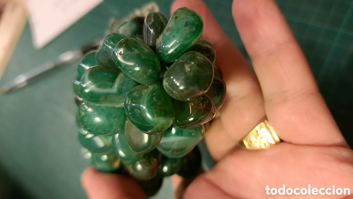 Antig&uuml;edades: Racimo uvas &aacute;gata verde - Foto 5