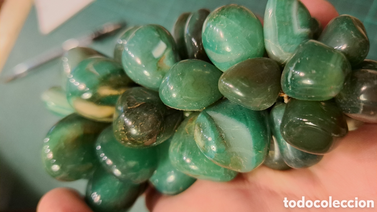 Antig&uuml;edades: Racimo uvas &aacute;gata verde - Foto 6