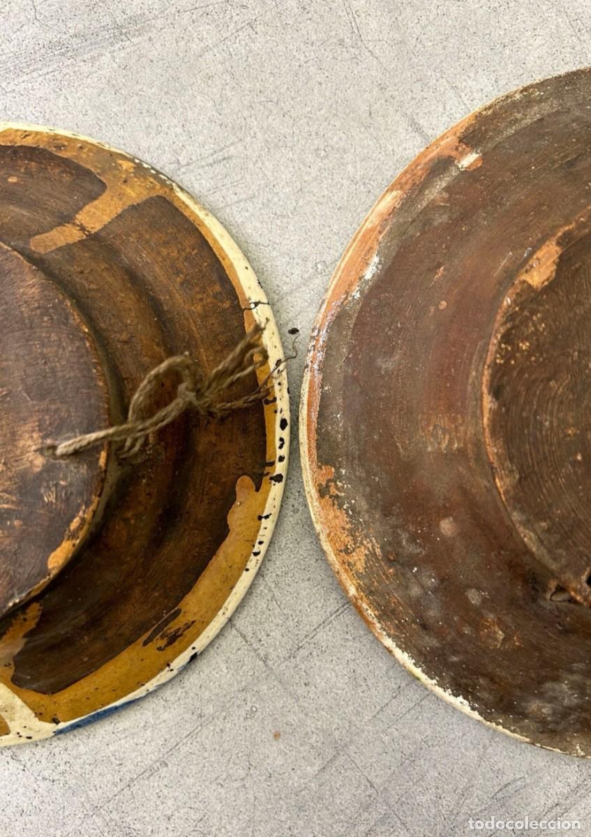 Antig&uuml;edades: Plato antiguo de loza - Foto 2