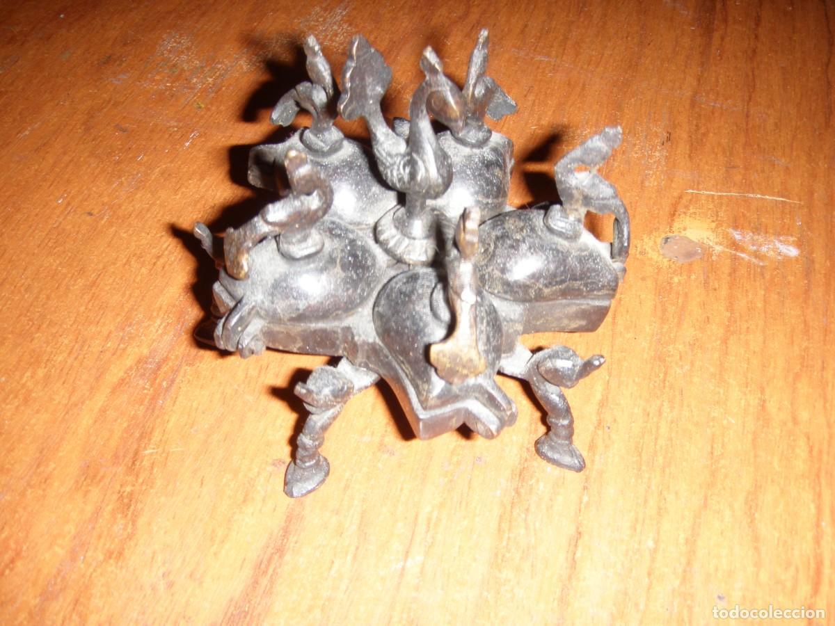 Antig&uuml;edades: RECIPIENTE DE ESPECIAS DE BRONCE INDIO UNCIO!!!! - Foto 1