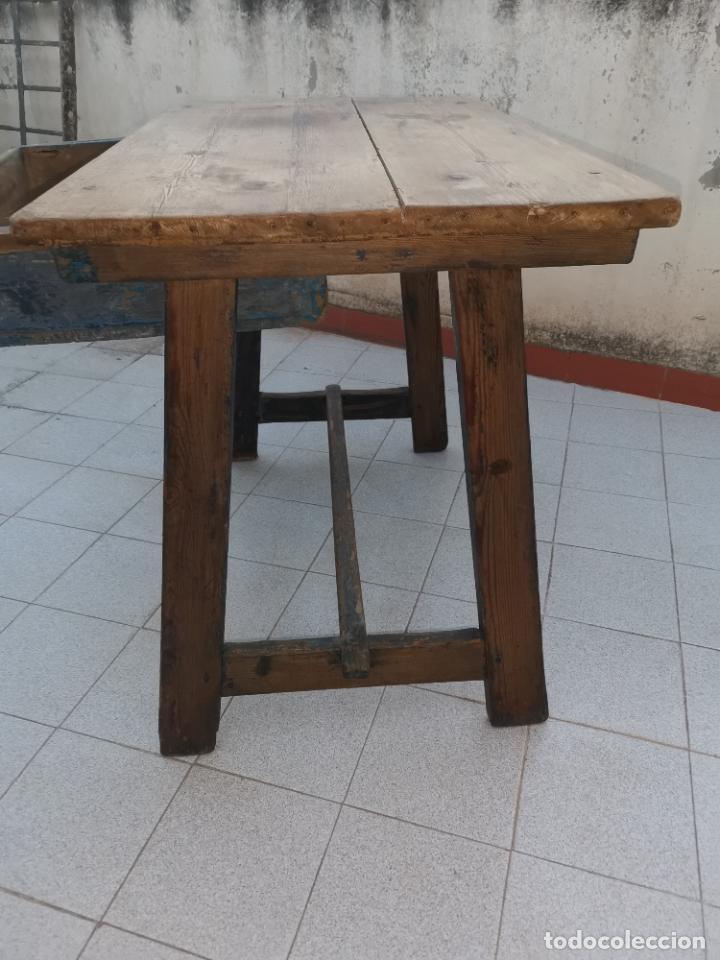 Antig&uuml;edades: ANTIGUA MESA TOCINERA - Foto 8