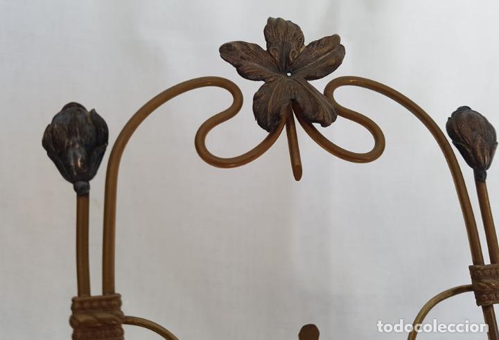 Antig&uuml;edades: MARCO MODERNISTA ANTIGUO BRONCE - Foto 3